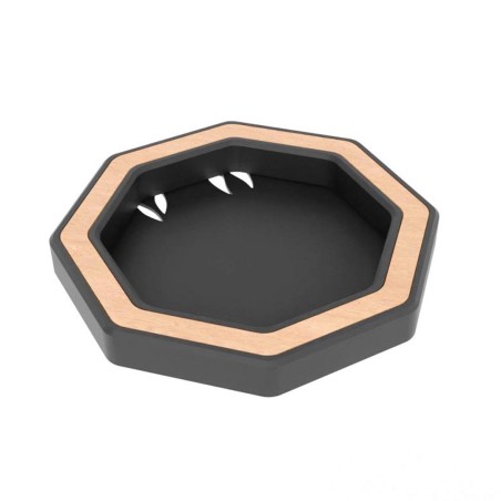 Octa Vault – octagonal magnetic vault bowl with wood decor
