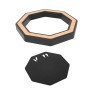 Octa Vault steel plate – bottom plate for octagonal magnetic vault bowl with wood decor